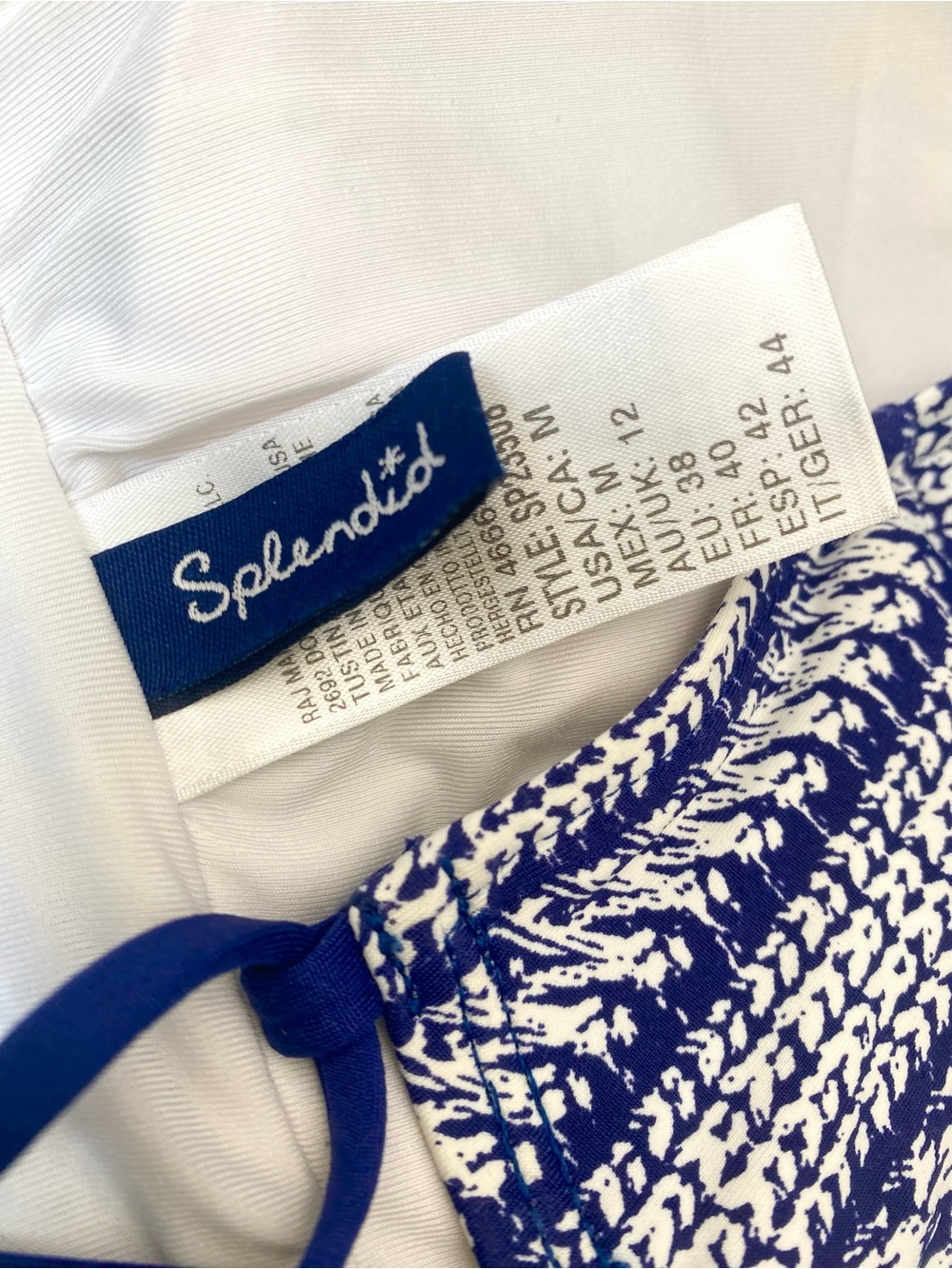 Splendid Nautical By Nature One Piece Swimsuit, Size M - Picture 5 of 10